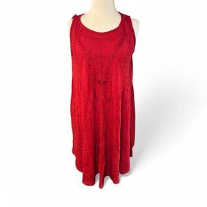 Rima Bealchworld Women's Red Boho Dress/ Swim Cover-up